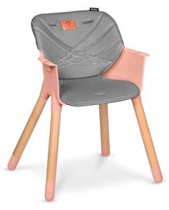 Lionelo - Dětská jídelní židle 2v1 KOEN Pink Rose