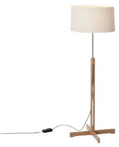 Stojací Lampa Santa & Cole, stmívatelné, Bílá, Obývací pokoj, Dřevo