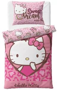 Carbotex povlečení bavlna Hello Kitty Růžová Pohádka 140x200, 70x90 cm