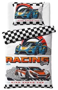 TipTrade povlečení bavlna Auta Racing Drag 140x200, 70x90 cm