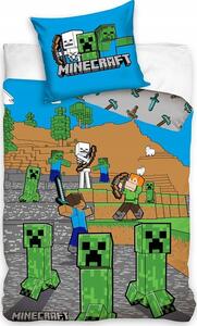 Carbotex povlečení bavlna Minecraft Time to Mine 140x200, 70x90 cm