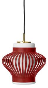 Závěsná svítidlo Warm Nordic, Opal Lamella, stmívatelné, Červená, Jídelna, Kov, Vintage