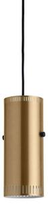 Závěsná svítidlo Warm Nordic, Trombone Cylinder, stmívatelné, Zlatá / mosazná, Obývací pokoj, Kov, Design