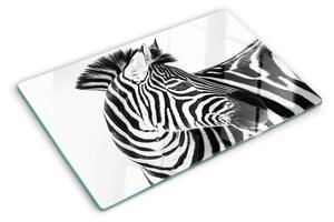 Skleněná krájecí deska Zebra s černými a bílými pruhy ddk-nr-wm-00005635