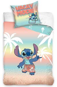 TipTrade Bavlněné povlečení 140x200 + 70x90 cm - Lilo a Stitch Na Dovolené