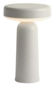 Stolní lampa Muuto, stmívatelné, Šedá, Obývací pokoj, Plast