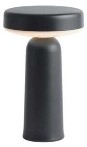 Stolní lampa Muuto, stmívatelné, Černá, Obývací pokoj, Plast