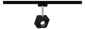 P 96923 VÝPRODEJ VZORKU URail LED-spot Cube 8W černá mat/chrom 2700K kov/umělá hmota stmívatelné - PAULMANN