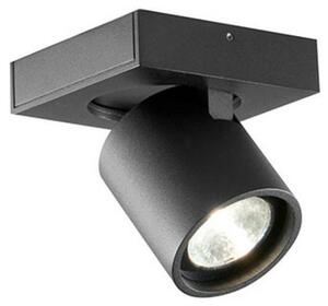 Stropní Lampa LIGHT-POINT, stmívatelné, Černá, Obývací pokoj, Hliník