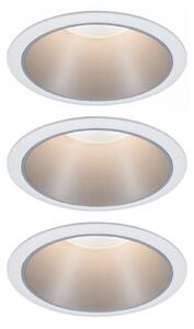 P 93410 Vestavné svítidlo LED Cole 3x6,5W bílá/stříbrná mat 3-krokové-stmívatelné 2700K teplá bílá - PAULMANN