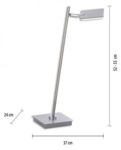 Paul Neuhaus Stolní LED lampa PURE-MIRA 7,5W, v. 55 cm, 2700-5000K Barva: Hliník