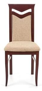 Jídelní židle CITRONE – masiv, látka, více barev dub sonoma / šedá