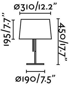 VOLTA černá stolní lampa - FARO