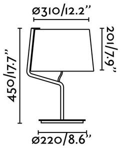 BERNI černá stolní lampa - FARO