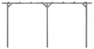 Zahradní pergola šedá 400 x 40 x 205 cm impregnovaná borovice