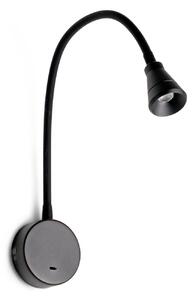 BEL nástěnná lampa na čtení, černá - FARO
