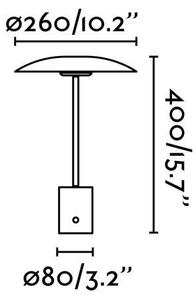 HOSHI černá a broušená měď stolní lampa - FARO