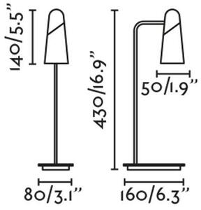 LAO černá stolní lampa - FARO