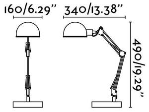 BAOBAB černá kancelářská stolní lampa - FARO