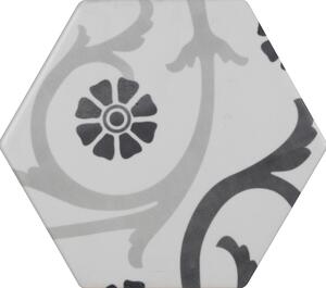 Tonalite Dlažba - obklad Examatt Decoro Mix Bianco Matt (hexagon) 15x17,1