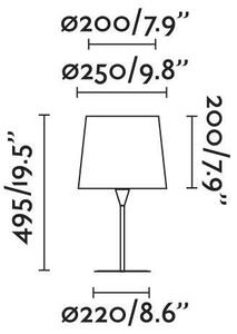 CONGA bílá/béžová stolní lampa - FARO