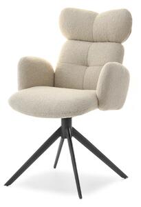 Židle Meda (béžová + černá). Akce -10%