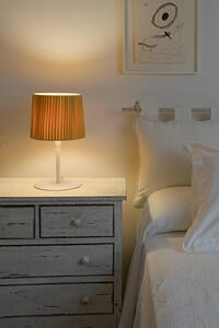 SAMBA bílá/skládaná žlutá stolní lampa - FARO
