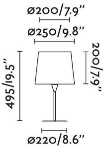 CONGA bílá stolní lampa - FARO