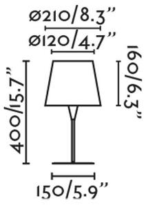 SUMBA černá/ratan mini stolní lampa - FARO