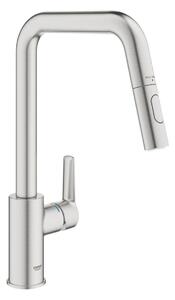 Dřezová baterie GROHE Start 2021 s vytahovací sprškou, 2 proudy supersteel 30631DC0