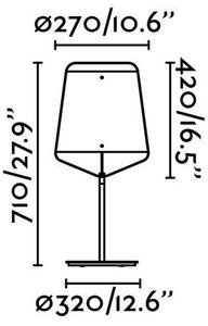 STOOD černá a dřevěná stolní lampa - FARO