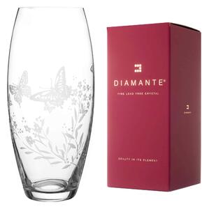 Diamante skleněná váza Butterfly Barrel 30 cm