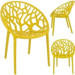 Židle ALBERO plast, žluté
