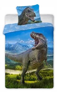 Povlečení pro dítě 160x200 bavlna s dinosaurem