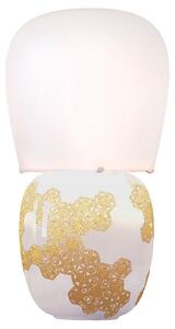 Stolní lampa kdln, Hive, Zlatá / mosazná, Obývací pokoj, Keramika, Design