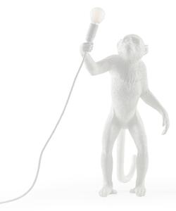 Stolní lampa SELETTI, Monkey Lamp, Bílá, Obývací pokoj, Plast, Design