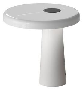 Stolní lampa Martinelli Luce, Hoop, Bílá, Pracovna, Plast, Design
