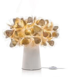 Stolní lampa Slamp, Clizia Mama Non Mama, Zlatá / mosazná, Obývací pokoj, Plast, Design