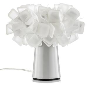 Stolní lampa Slamp, CLIZIA, Bílá, Obývací pokoj, Plast, Design