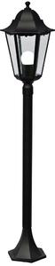 NOR 74398003 Venkovní sloupkové svítidlo Cardiff 1x60W E27 černá čirá - NORDLUX