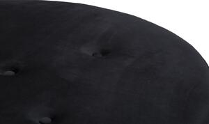 Černý puf Mauro Ferretti Montiel, 46x90x90cm
