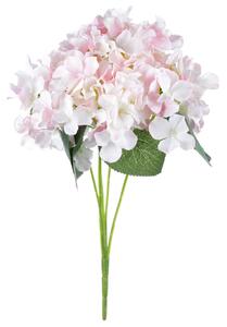 Puget hortenzií, 5 květů, 25 x 38 x 25 cm, růžovo-bílá