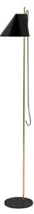 Stojací Lampa Louis Poulsen, Yuh Brass, stmívatelné, Černá, Obývací pokoj, Kov, Design