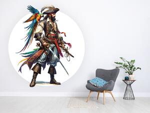 Pirát s papouškem arch 70 x 75 cm
