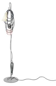 Stojací Lampa Foscarini, Filo, Šedá, Obývací pokoj, Kov, Design