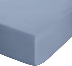 Modré napínací perkálové prostěradlo 150x200 cm Easy Iron Percale – Catherine Lansfield