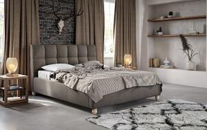 Čalouněná postel Asta 90 x 200, hnědá Massimo