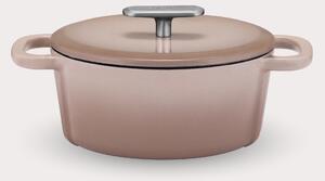 Fabini Smaltovaný litinový kastrol s poklicí Ø 20 cm (2 l), krémový - rozbaleno