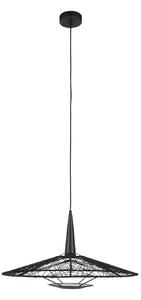 Závěsná svítidlo Forestier, Carpa M, stmívatelné, Černá, Obývací pokoj, Tkanina / Textil, Design
