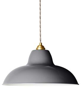 Závěsná svítidlo Anglepoise, Original 1227 Brass Midi Wide, stmívatelné, Šedá, Obývací pokoj, Kov, Design